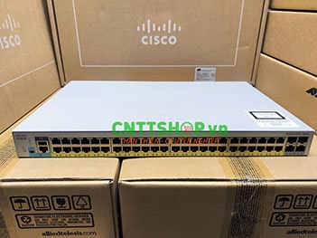 WS-C2960L-48PS-AP Cisco Catalyst 2960L 48 port GigE PoE, 4 x 1G SFP LAN Lite