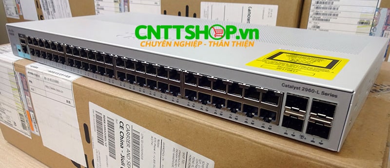 Switch Cisco WS-C2960L-SM-48TQ 2960L 48 Ports GigE, 4 x 10G SFP+ LAN Lite