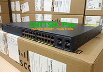 WS-C2960X-24PS-L Cisco Catalyst 2960X Stackable 24 GE PoE+ 370W, 4 SFP, LAN Base