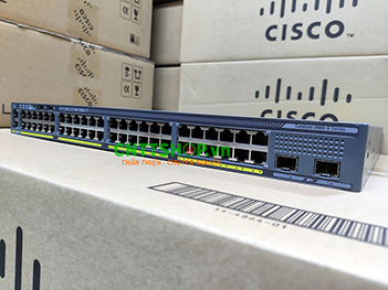 WS-C2960X-48LPD-L Cisco Catalyst 2960X Stackable 48GE PoE+ 370W, 2SFP+, LAN Base