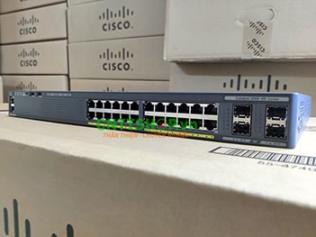 WS-C2960XR-24PS-I Cisco Catalyst 2960XR Stackable 24 PoE+ 370W, 4 SFP, IP Lite