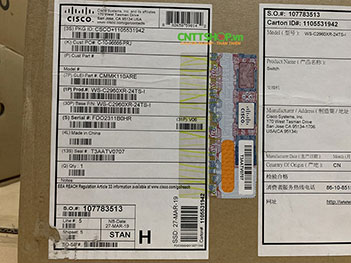 WS-C2960XR-24TS-I Cisco Catalyst 2960XR Stackable 24 GigE, 4 SFP, IP Lite