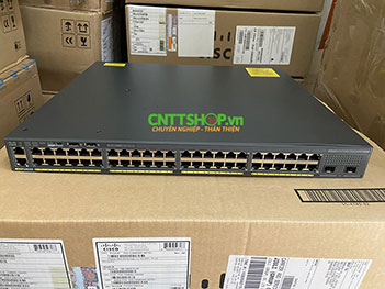 WS-C2960XR-48TD-I Cisco Catalyst 2960XR Stackable 48 Ports GE, 2 SFP+, IP Lite