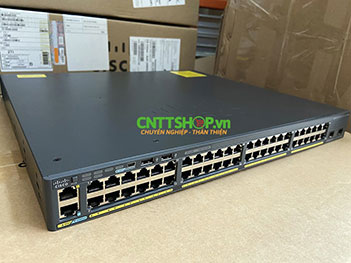 WS-C2960XR-48TD-I Cisco Catalyst 2960XR Stackable 48 Ports GE, 2 SFP+, IP Lite