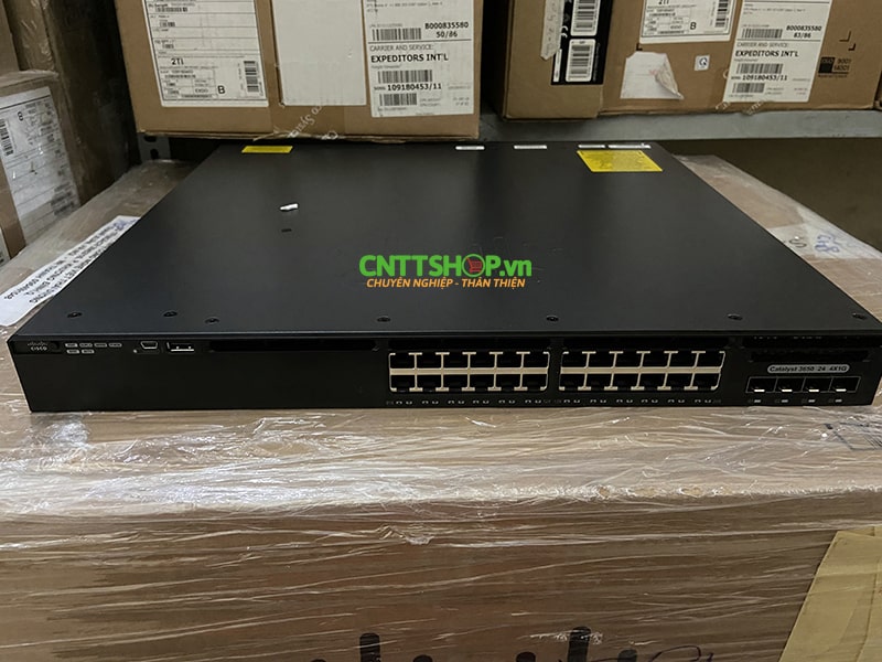 Switch Cisco WS-C3650-24TS-S 24 Port Data, 4x1G Uplink IP Base