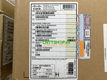 WS-C3850-24U-S Cisco Catalyst 3850 Stackable 24 Port UPOE IP Base