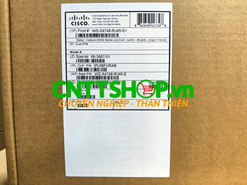WS-X4748-RJ45-E - Cisco Catalyst 4500E Series Line cards 48 Ports 10/100/1000 Non-Blocking