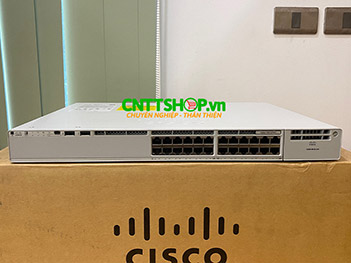 Switch Cisco C9200-24P-A with 24 Port 1GbE, PoE+ 370W, Network Advantage