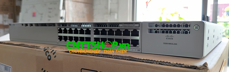 Switch Cisco C9200-24P-E Catalyst 9200 24 Port 10/100/1000 PoE+ 370W, Network Essentials