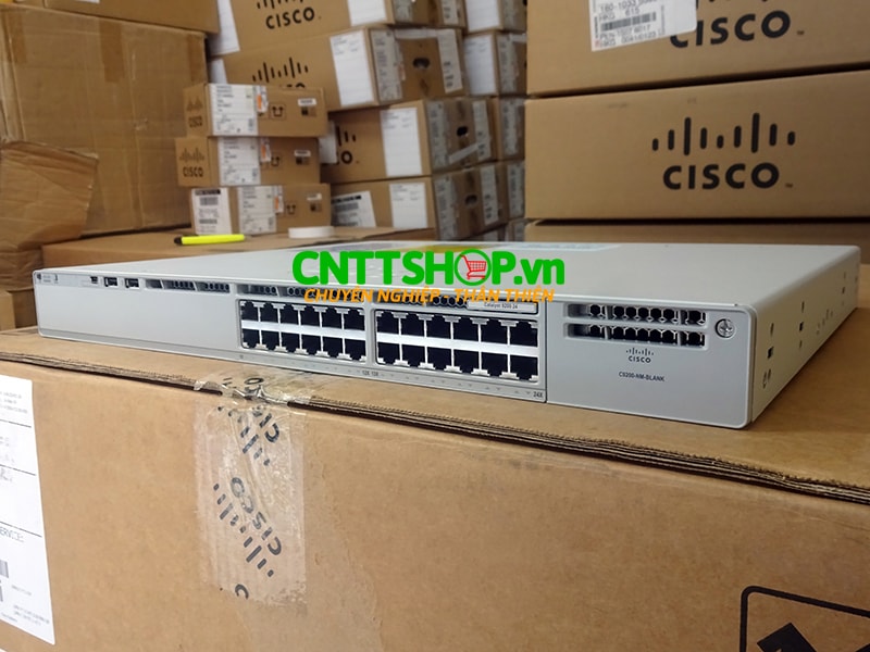 Cisco C9200-24T-E Catalyst 9200 24 Port 10/100/1000 Data Switch, Network Essentials
