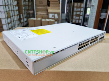 C9200L-24P-4G-A Switch Cisco Catalyst 9200L 24 Port PoE+ 370W, 4x1G uplink, Network Advantage