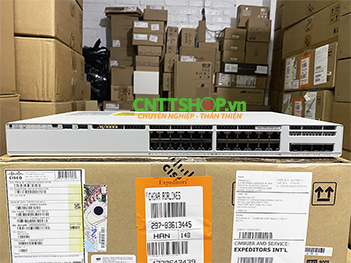 C9200L-24P-4G-E Cisco Catalyst 9200L 24 Port PoE+ 370W, 4x1G uplink, Network Essentials