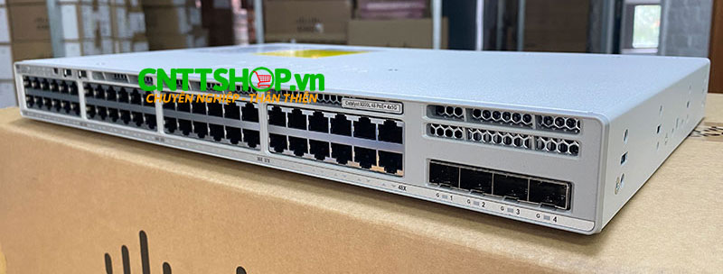 Switch Cisco C9200L-48P-4G-A Catalyst 9200L 48 Port PoE+ 370W, 4x1G uplink, Network Advantage