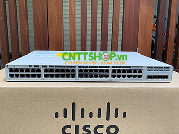 C9200L-48P-4G-E Switch Cisco Catalyst 9200L 48 Port PoE+, 4x1G uplink, Network Essentials