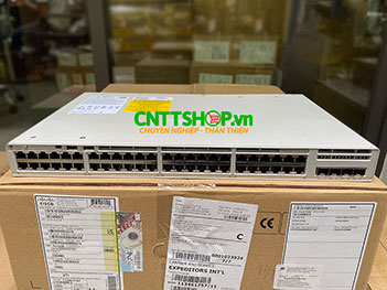 C9200L-48P-4X-E Switch Cisco Catalyst 9200L 48 Port PoE+ 740W, 4x10G uplink, Network Essentials