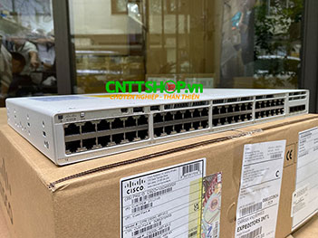 C9200L-48P-4X-E Switch Cisco Catalyst 9200L 48 Port PoE+ 740W, 4x10G uplink, Network Essentials