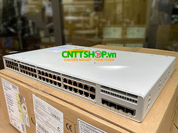 C9200L-48P-4X-E Switch Cisco Catalyst 9200L 48 Port PoE+ 740W, 4x10G uplink, Network Essentials