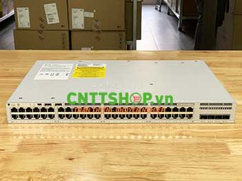 C9200L-48PL-4X-E Cisco Catalyst 9200L 48-port PoE+, Network Essentials Switch.
