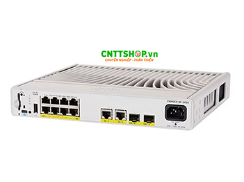 Switch Cisco C9200CX-8P-2XGH-A Catalyst 9200CX 8-port 1G, 2x10G and 2x1G, PoE+, HVDC, Network Advantage