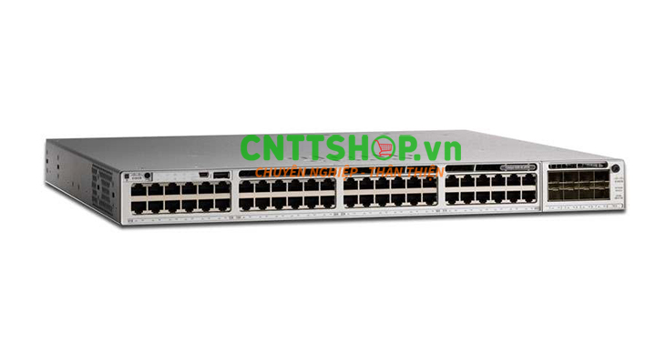 Thiết bị switch Cisco C9300-48U-E 48 ports RJ45 1G, 1 slot Modular Uplink