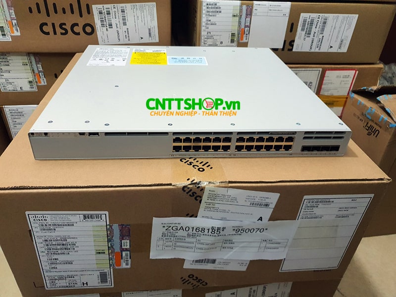 Cisco C9300L-24P-4G-E Catalyst C9300L 24 Ports PoE+, 4X1G uplinks, Network Essentials