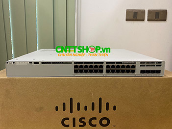 C9300L-24P-4X-A Cisco C9300L 24 Ports PoE+, 4X10G uplinks, Network Advantage