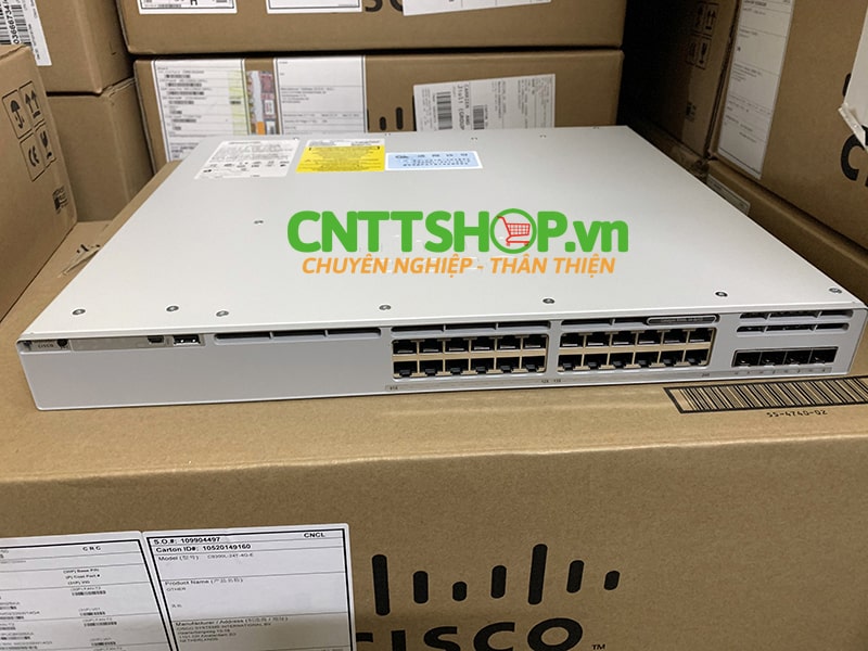 Cisco C9300L-24T-4G-A Catalyst C9300L 24 Ports GE, 4X1G uplinks, Network Advantage