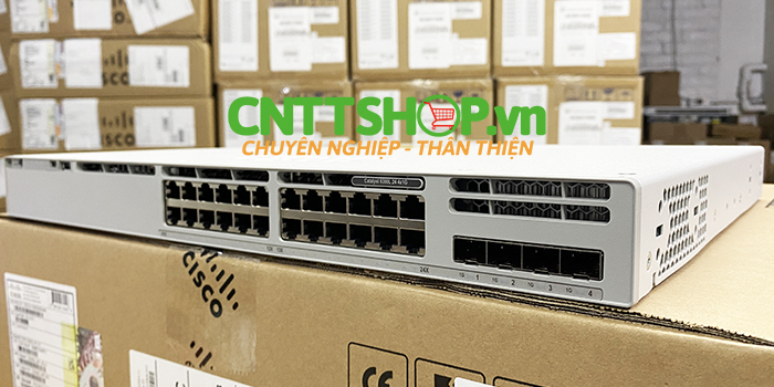 Cisco C9300L-24T-4G-A Catalyst C9300L 24 Ports 10/100/1000 uplinks data only, 4X1G uplinks