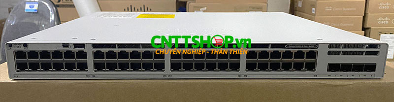 Cisco C9300L-48P-4X-E 48 Ports PoE+ 505W, 4X10G uplinks, Network Essentials