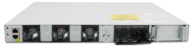 Mặt sau switch Cisco C9300L-24UXG-4X-M