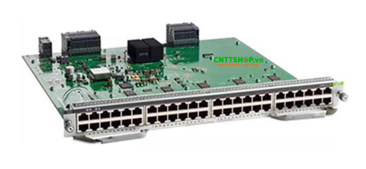 Cisco Catalyst C9400-LC-48TX là một line card (card mở rộng) với 48 cổng RJ-45 multigigabit, hỗ trợ 10G/5G/2.5G/1G. Sản phẩm được thiết kế cho các chassis C9404R, C9407R và C9410R, cung cấp băng thông lên đến 480 Gbps trên mỗi slot và hiệu suất non-blocking