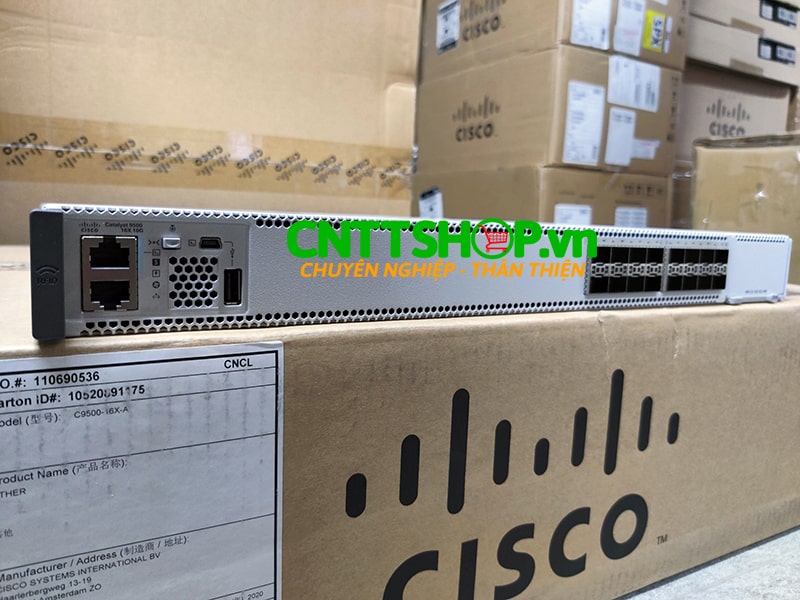 Switch Cisco C9500-16X-A 16 Ports 10G, NW Adv. License