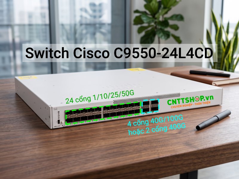 Thiết bị chuyển mạch Cisco C9550-24L4CD