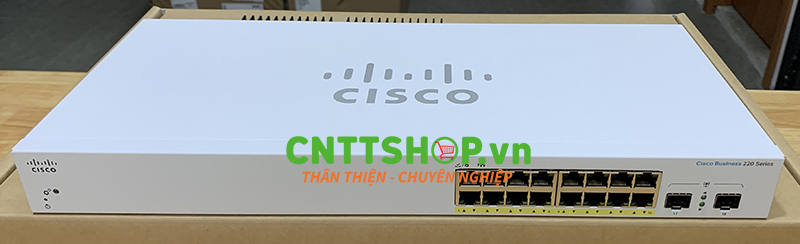 CBS220-16P-2G-EU Switch Cisco Business 16 Ports 1GE PoE 130W
