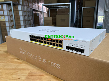 CBS220-24FP-4G-EU Switch Cisco Business 24 Ports 1GE PoE 382W