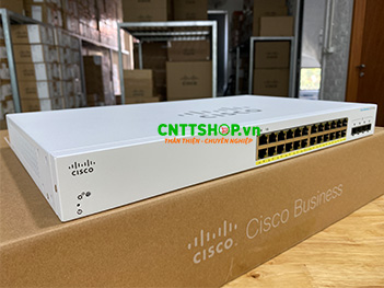 CBS220-24FP-4G-EU Switch Cisco Business 24 Ports 1GE PoE 382W