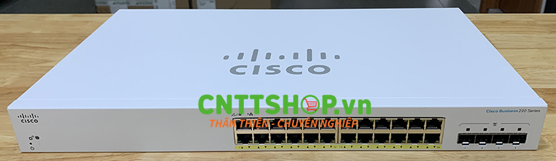 CBS220-24P-4G-EU Switch Cisco Business 24 Ports 1GE PoE 195W