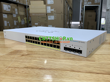 CBS220-24P-4G-EU Switch Cisco Business 24 Ports 1GE PoE 195W