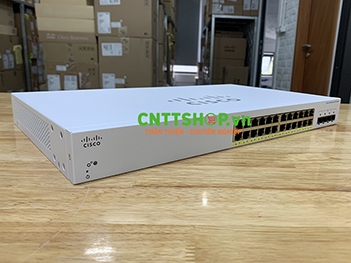 CBS220-24P-4G-EU Switch Cisco Business 24 Ports 1GE PoE 195W