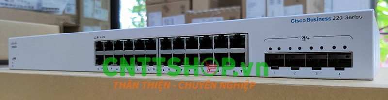 CBS220-24T-4X-EU Switch Cisco 24 Ports 1GE, 4 Ports 10G SFP+ Uplink