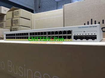 Switch Cisco Business CBS220-48FP-4X-EU 48 port 10/100/1000 PoE+