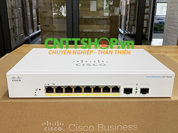 CBS220-8FP-E-2G-EU Switch Cisco 8 Ports 1GE PoE 130W, 2 Ports SFP 1G Uplink