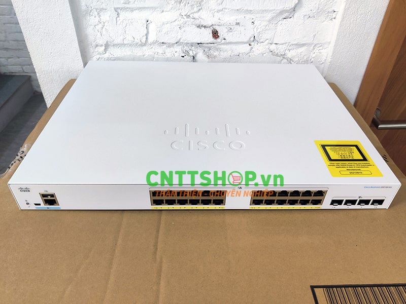 CBS250-24P-4X-EU Cisco 24 Ports PoE+ 195W, 4x 10GE SFP+ Uplink