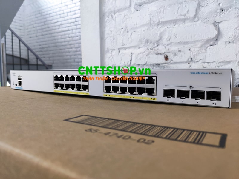 CBS250-24P-4X-EU Cisco 24 Ports PoE+ 195W, 4x 10GE SFP+ Uplink