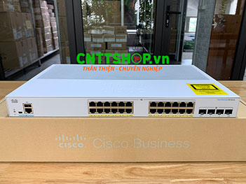 CBS250-24PP-4G-EU Cisco 24 Ports 10/100/1000 PoE+ 100W, 4 Gigabit SFP