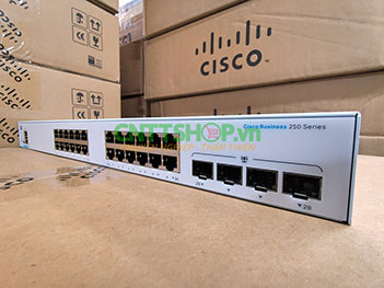 Switch Cisco CBS250-24T-4G-EU 24 10/100/1000 ports, 4 Gigabit SFP