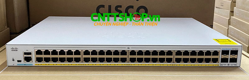 CBS250-48P-4G-EU Cisco Business 250 48 Ports PoE+ 370W, 4 GE Uplink
