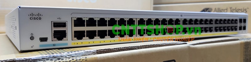 Cisco CBS250-48P-4X-EU 48 Ports PoE+ with 370W, 4x 10GE SFP+ Uplink