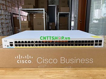 CBS250-48PP-4G-EU Cisco 48 10/100/1000 PoE+ ports 195W, 4 Gigabit SFP