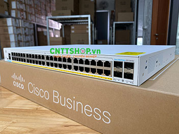 CBS250-48PP-4G-EU Cisco 48 10/100/1000 PoE+ ports 195W, 4 Gigabit SFP